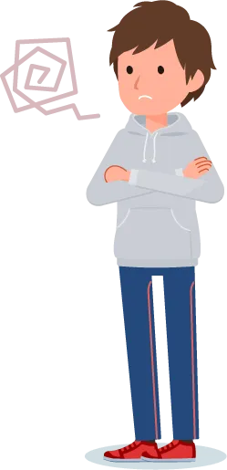 悩む男性